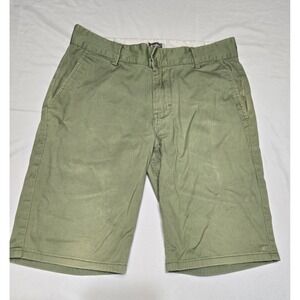 Altamont Davis Mens Faded Olive‎ Green Chino Shorts 30x10 Cotton *see Pics